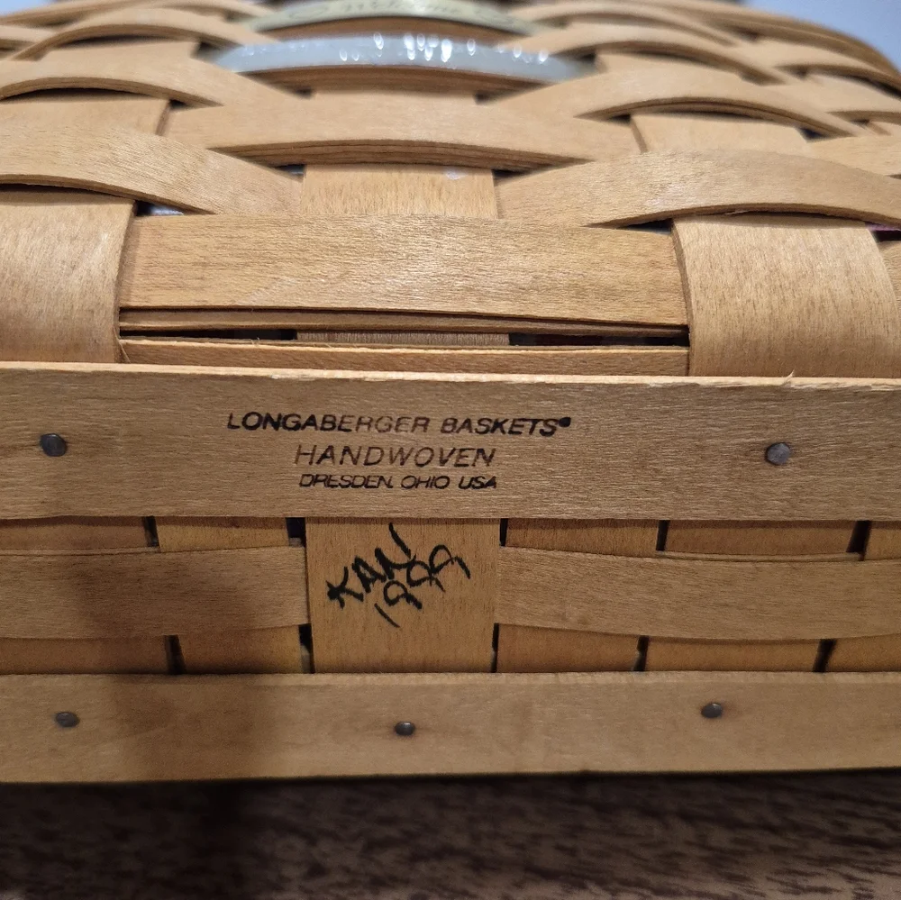 EUC Vintage Longaberger Basket From 1999 Dresden Homestead Tour